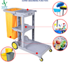 Factory Hospital Corridor Janitor Cart with Mop Bucket