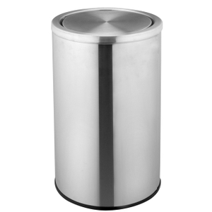 Swing Top Stainless Steel Colorful Powder Coating Iron Metal Hotel Residential Trash Cans Recycling Binsmall trash can for bathroom