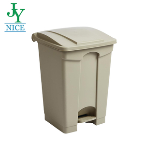 Restaurant Standing Pedal Rubbish Bin with Lid 45L 68L 87L Kitchen Cleaning Plastic Waste Bin Industrial Factory Garbage Box