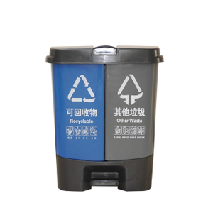 Bulk recycle bin with lid tall garbage can industrial waste bins