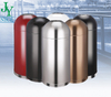 Good Quality Industrial Park Stainless Steel Trash Can Outdoor Passage 50L 65L Round Metal Rubbish Barrel