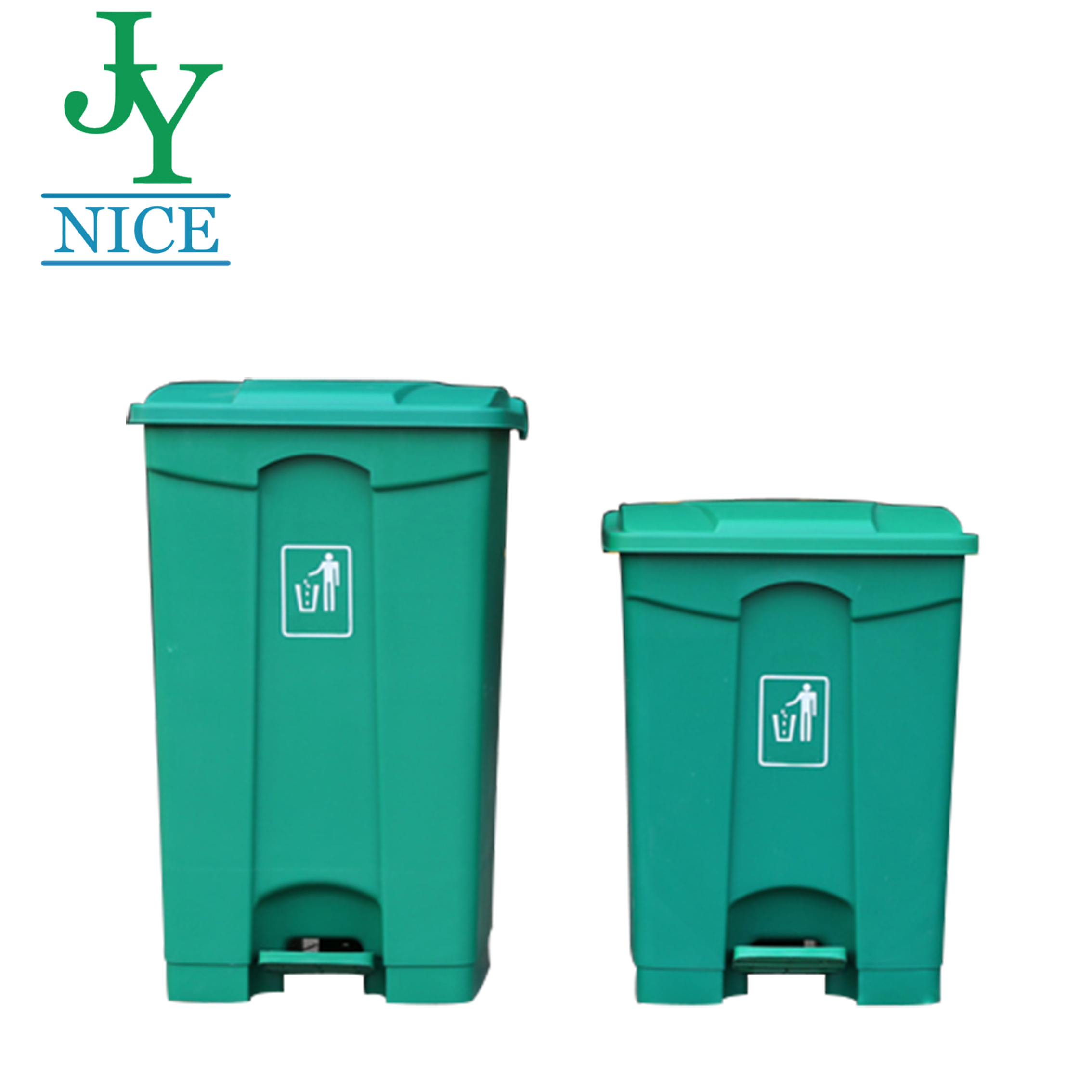 Small plastic bathroom pedal bin