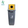 60L Plastic Standing Structure Trash Bin with Lid Indoor Recycling Rubbish Cleaning Garbage Bin