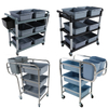 Hospitality Industry plate collect cleaning trolley canteen Kitchen Mobile Collecting dish service cart