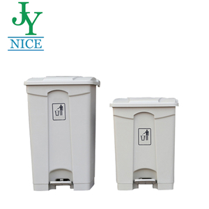White Black Green Blue Plastic Small Garbage Can with Lid Indoor Outdoor 8 Gallon 12 Gallon Foot Pedal Sorted Trash Container