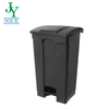 School Dining Hall Pedal Waste Container Kitchen Plastic Dustbin with Lid Black White Yellow Blue Classified Garbage Bin