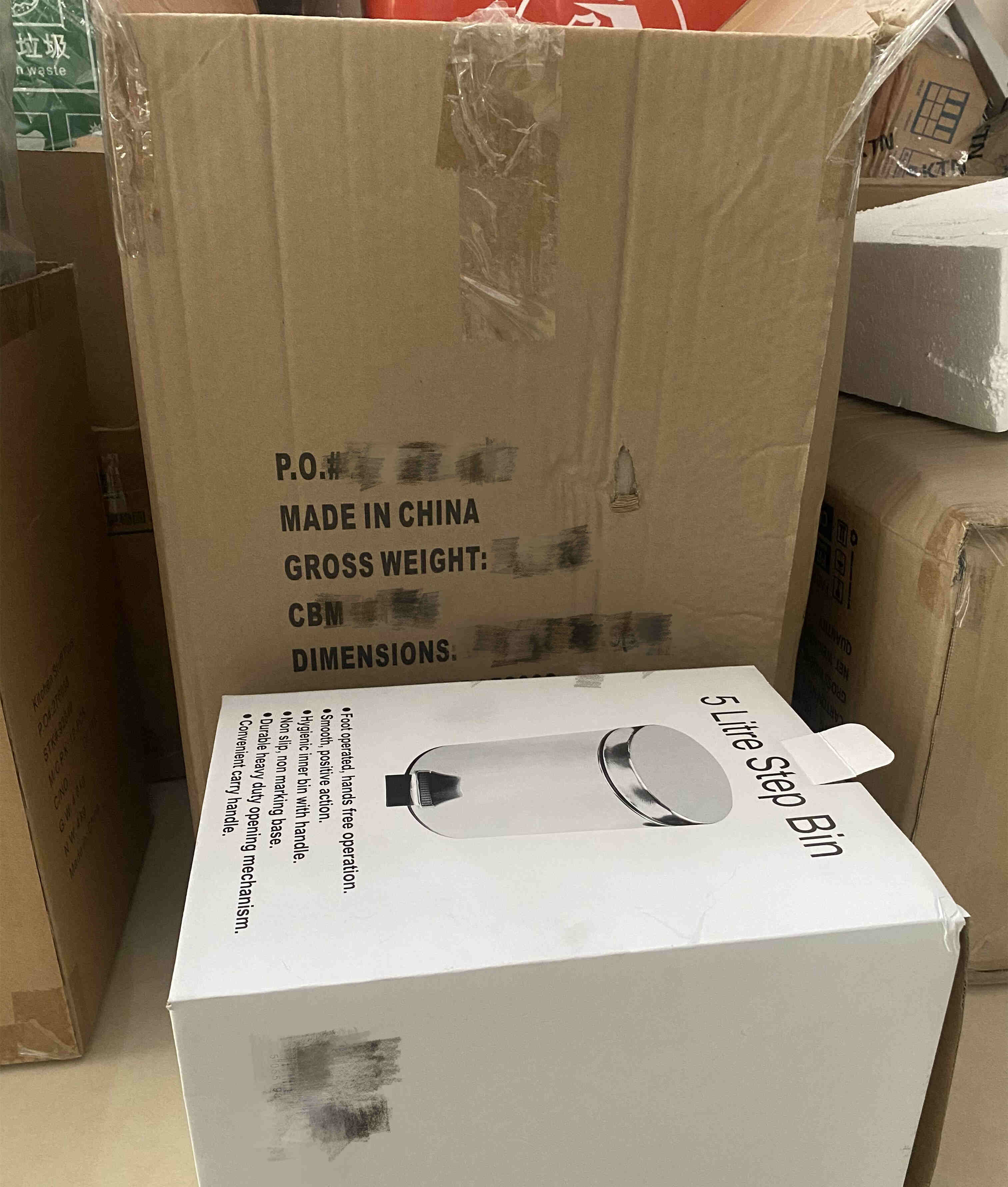 Fireresistant Dustbin Plastic Waste Bin for Bathroom Recycle Dustbin