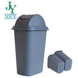 outside Street Swing Top Trash Can Wholesale High Strength Plaza 32L 45L PP Plastic Garbage Can